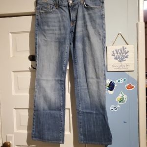 7 For All Mankind Distressed Relaxed Bootcut USA